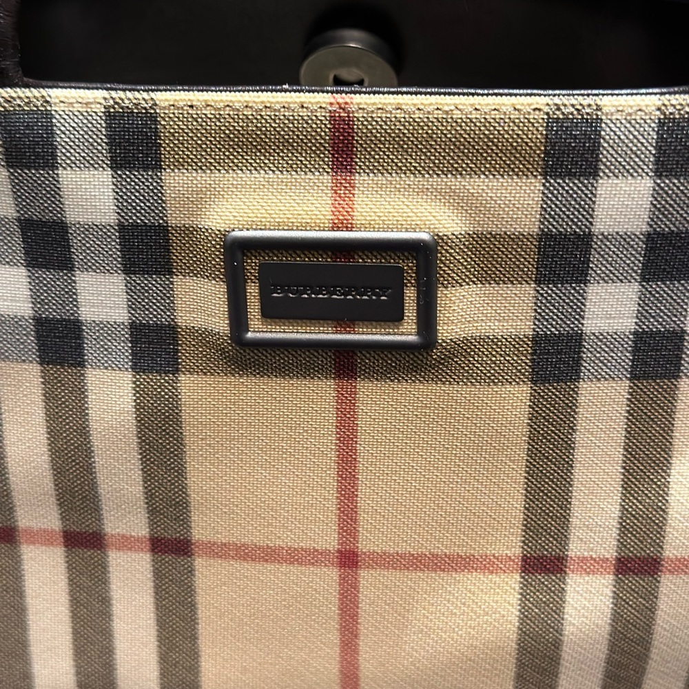 Burberry, Vintage medium Check Tote Bag - Picture 4 of 5